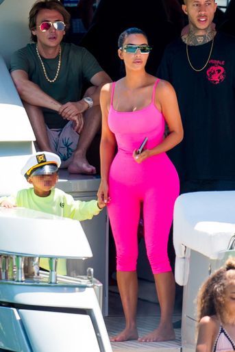 Kim Kardashian et Saint, 2 ans, à Miami