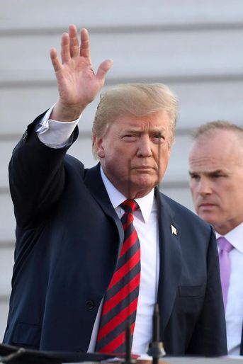 Donald Trump arrivant en Finlande, le 15 juillet 2018.