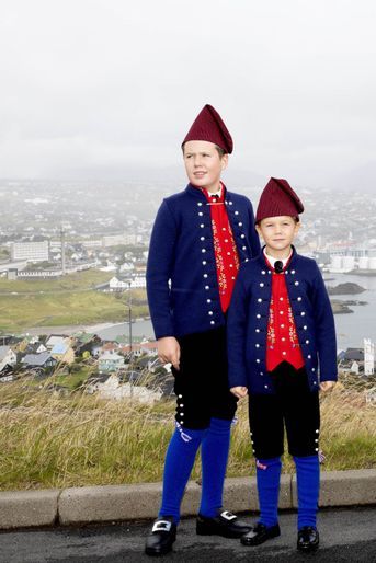 Les princes Christian et Vincent de Danemark aux îles Féroé, le 23 août 2018