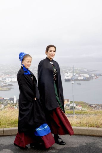 La princesse Mary de Danemark avec la princesse Isabella aux îles Féroé, le 23 août 2018