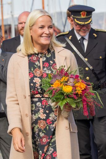 La princesse Mette-Marit de Norvège à Svelvik, le 4 septembre 2018