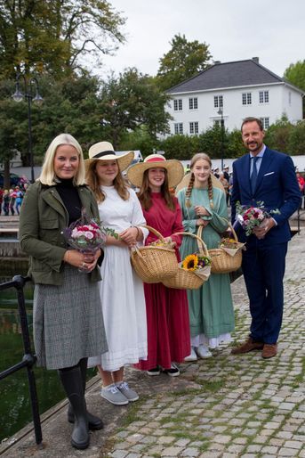 La princesse Mette-Marit et le prince Haakon de Norvège à Asgardstrand, le 5 septembre 2018