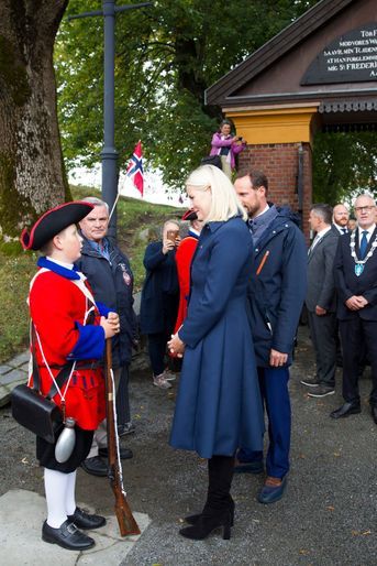 La princesse Mette-Marit et le prince Haakon de Norvège à Staven, le 6 septembre 2018