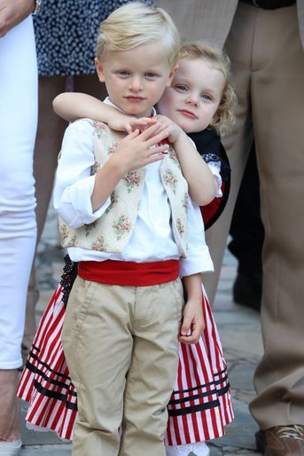 Le prince Jacques et la princesse Gabriella de Monaco, à Monaco le 31 août 2018