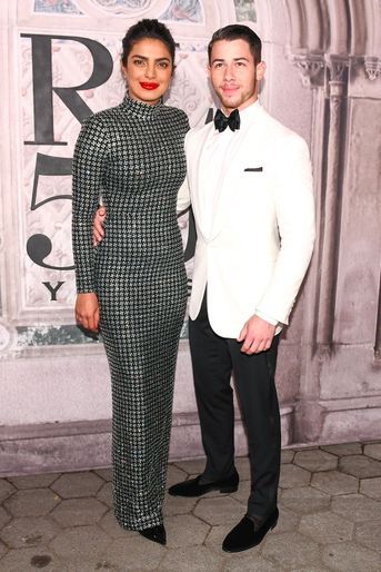 Priyanka Chopra et Nick Jonas à la soirée des 50 ans de Ralph Lauren à New York, vendredi 7 septembre