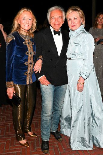 Ralph Laurent et Hillary Clinton à la soirée des 50 ans de Ralph Lauren à New York, vendredi 7 septembre