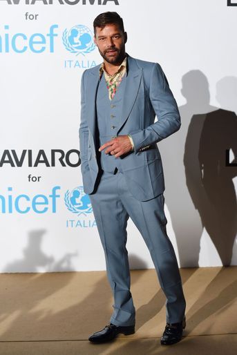 Ricky Martin au gala de l'UNICEF à Porto Cervo (Sardaigne) le 10 août 2018