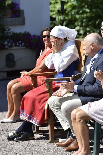 La princesse Victoria de Suède au château de Solliden, le 5 juillet 2018