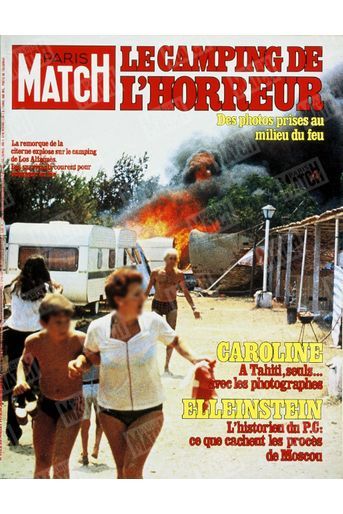 La catastrophe de Los Alfaques, en couverture de Paris Match (n°1522, 28 juillet 1978)