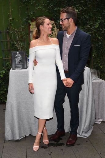 Blake Lively et Ryan Reynolds à la soirée &quot;Avation Gin&quot; à New York le 7 août 2018