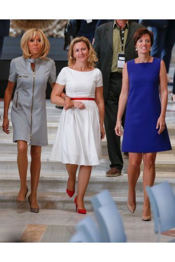 Brigitte Macron, Mojca Stropnik et Amelie Derbaudrenghien 