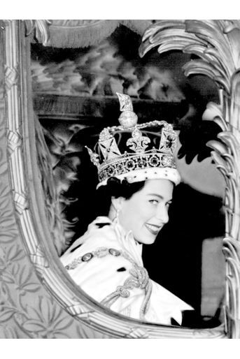 La reine Elizabeth II, le jour de son couronnement, le 2 juin 1953