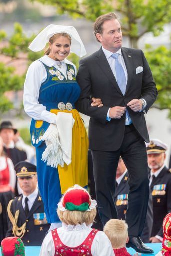 La princesse Madeleine de Suède et Christopher O'Neill à Stockholm, le 6 juin 2018