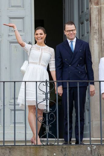 La princesse Victoria et le prince Daniel de Suède à Strömsholm, le 6 juin 2018