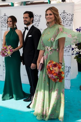 Les princesses Sofia et Madeleine et le prince Carl Philip de Suède à Stockholm, le 14 juin 2018