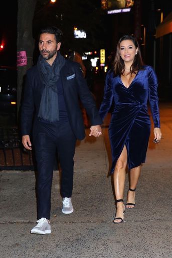 Eva Longoria et José Baston, le 21 novembre 2017 à New York.