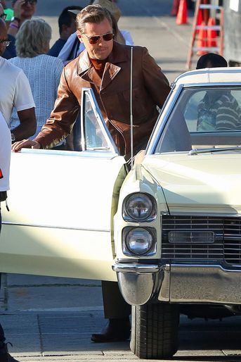 Leonardo DiCaprio en tournage à Los Angeles