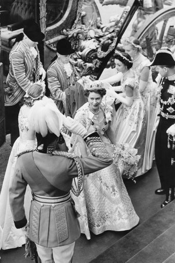 Le bouquet de fleurs de la reine Elizabeth II, le jour de son couronnement, le 2 juin 1953