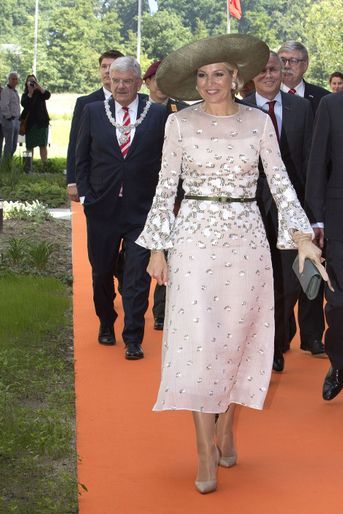 La reine Maxima des Pays-Bas à son arrivée à Utrecht, le 5 juin 2018