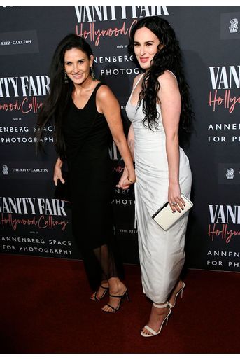 Demi Moore et sa fille Rumer Willis lors de l’inauguration de l&#039;exposition «Vanity Fair : Hollywood Calling» à Los Angeles le 4 février 2020. 