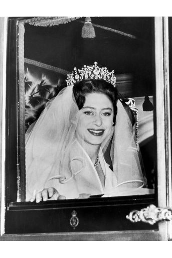 Le diadème de la princesse Margaret lors de son mariage le 6 mai 1960