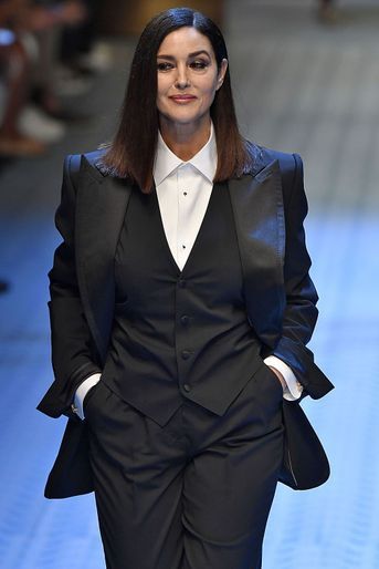 Monica Bellucci star du défilé Dolce & Gabbana, le 16 juin 2018.