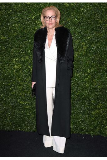 Gillian Anderson lors de la soirée Chanel organisée en marge des BAFTA à Londres le 1er février 2020