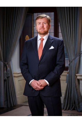 L'un des nouveaux portraits du roi Willem-Alexander des Pays-Bas au Palais royal à Amsterdam, diffusé le 8 février 2020