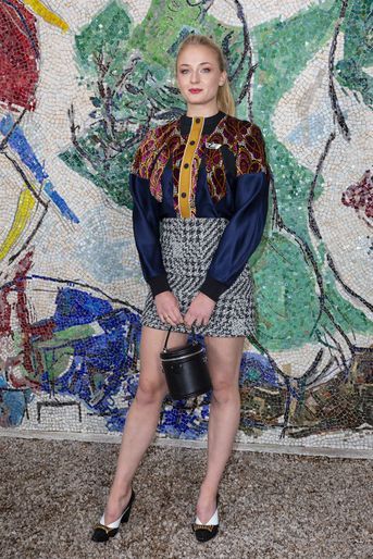Sophie Turner au défilé Louis Vuitton à la fondation Maeght lundi 28 mai