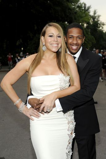 Mariah Carey et son second mari Nick Cannon à New York le 4 juin 2008