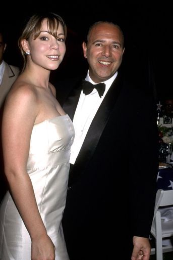 Mariah Carey et son premier mari Tommy Mottola en 1996
