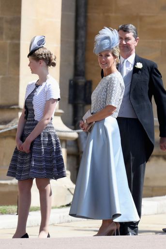 La comtesse Sophie de Wessex, coiffée d&#039;un chapeau de Jane Taylor, et sa fille Lady Louise Windsor, le 19 mai 2018