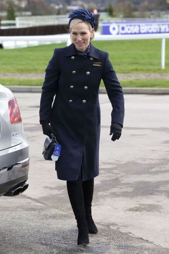 Zara Phillips, fille de la princesse Anne, au Cheltenham Festival, le 10 mars 2020
