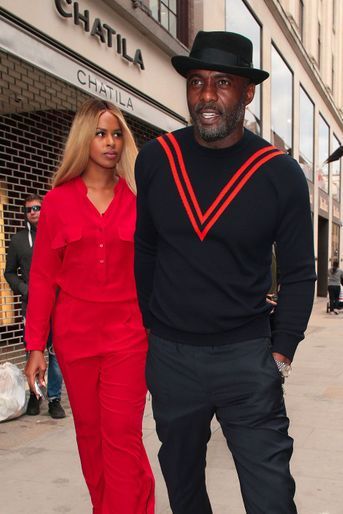 Idris Elba et Sabrina Dhowreà Londres le 12 juin 2018
