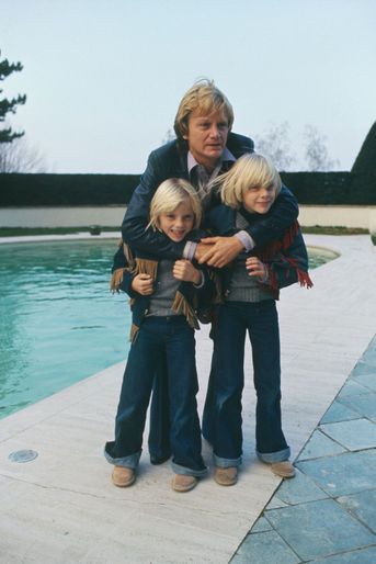 Claude François et ses fils en 1976