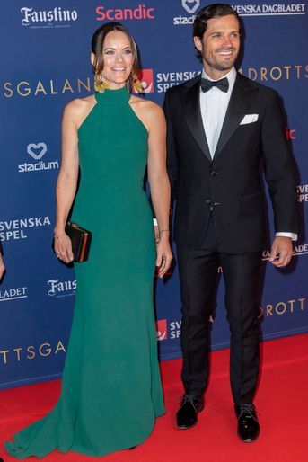 La princesse Sofia et le prince Carl Philip de Suède à Stockholm, le 27 janvier 2020