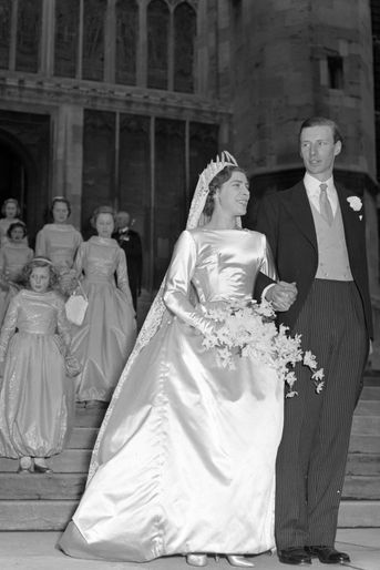 Anne Abel Smith (petite-fille du comte et de la comtesse de Athlone) et David Liddell-Grainger, le 14 décembre 1957 