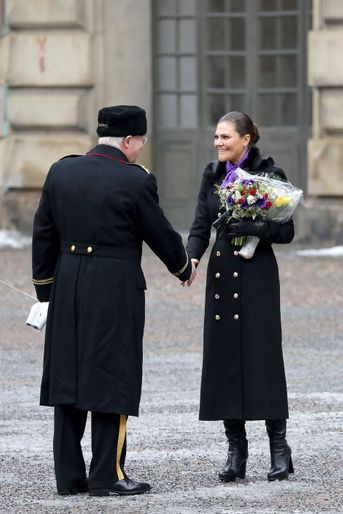 La princesse Victoria de Suède à Stockholm, le 12 mars 2018