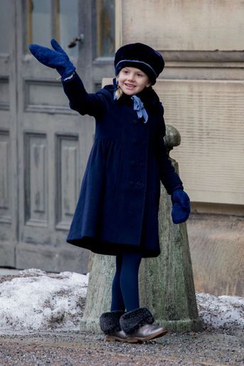 La princesse Estelle de Suède à Stockholm, le 12 mars 2018