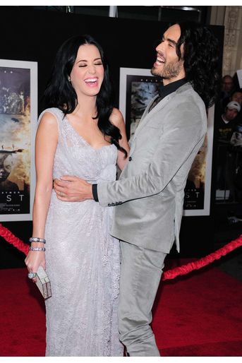 Katy Perry et Russell Brand à l'avant-première du film «La Tempête» à Hollywood en décembre 2010