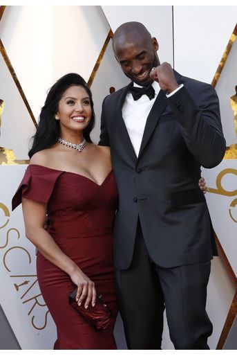 Vanessa et Kobe Bryant lors des Oscars à Los Angeles le 4 mars 2018