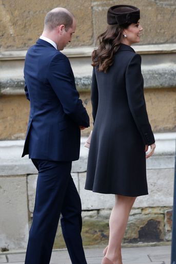 La duchesse Catherine de Cambridge à Windsor, le 1er avril 2018