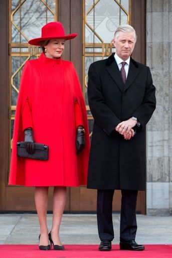 La reine des Belges Mathilde à Ottawa au premier jour de sa visite d'Etat au Canada, le 12 mars 2018