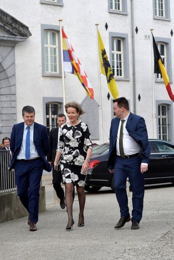 La reine Mathilde de Belgique, à Malines le 27 mars 2018