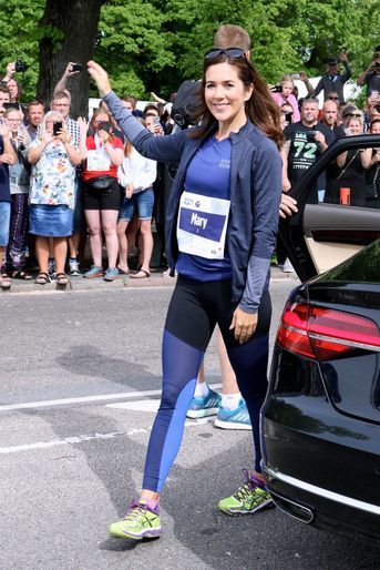 La princesse Mary de Danemark à la Royal Run à Odense, le 21 mai 2018