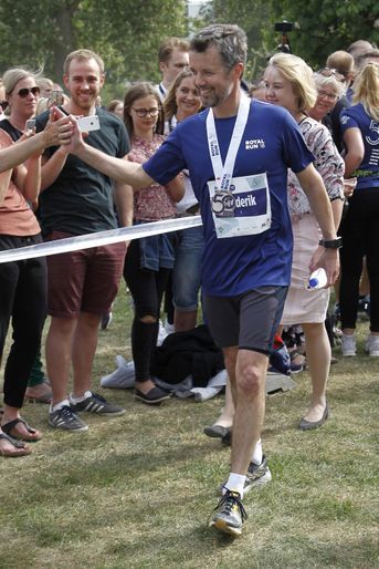 Le prince Frederik de Danemark à la Royal Run à Odense, le 21 mai 2018