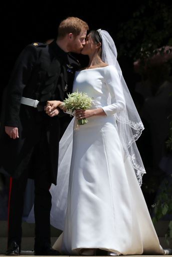 Meghan Markle le jour de son mariage avec le prince Harry, le 19 mai 2018