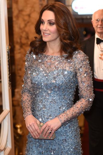 Kate Middleton enceinte de son troisième enfant, le 24 novembre 2017.