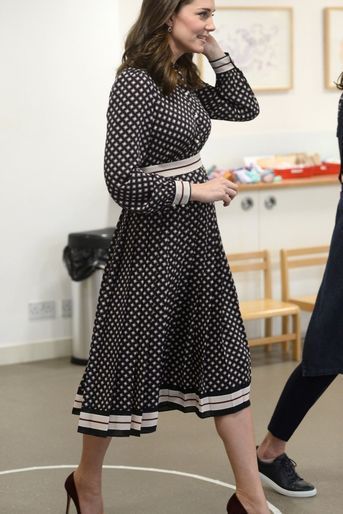Kate Middleton enceinte de son troisième enfant, le 28 novembre 2017.