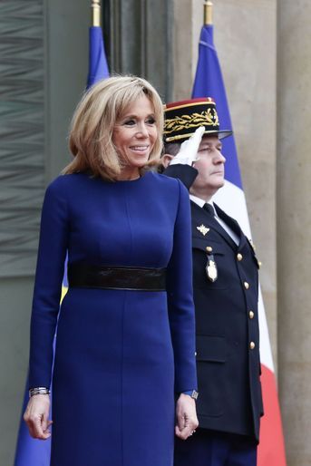 Brigitte Macron, lundi à l'Elysée. 